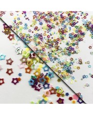 Mini İçi Boş Yıldız Renkli Pul Paketi