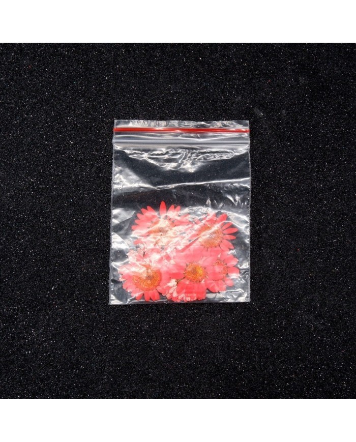 Kurutulmuş Papatya - Açık Kırmızı 5 Adet