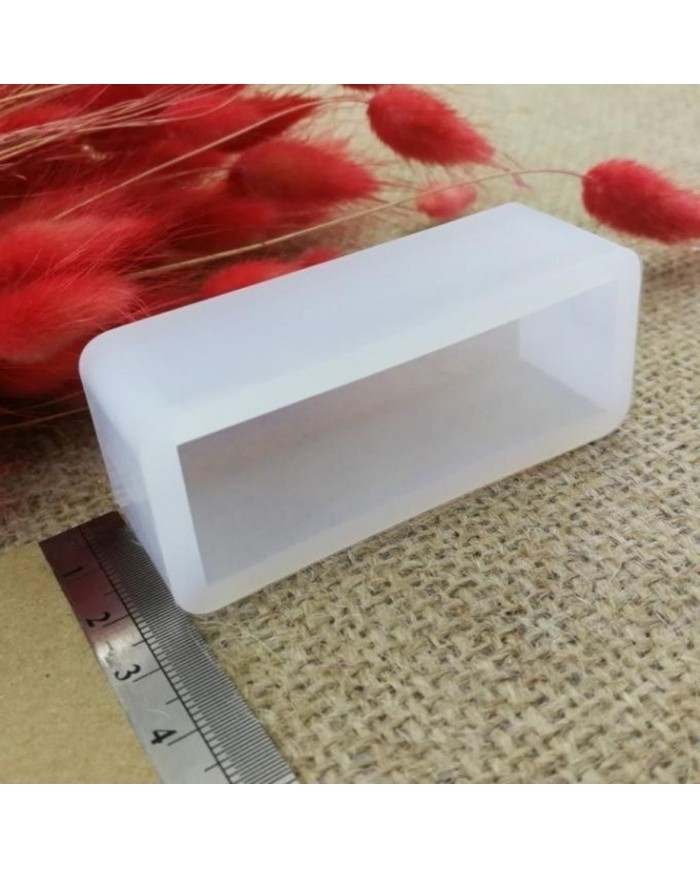 Dikdörtgen Reçine Epoksi,Sabun,Mum ve Beton Kalıbı 6 cm - Kod:17
