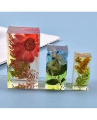 Dikdörtgen Reçine Epoksi,Sabun,Mum ve Beton Kalıbı 6 cm - Kod:17