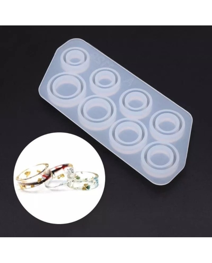 Çoklu Yüzük Silikon Kalıp -Kod:56
