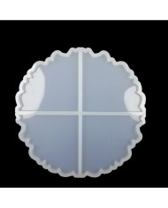 Reçine epoksi Kalıp Yerli Ürün  10*10 CM 4'lü Bardak Altı - ÇB7