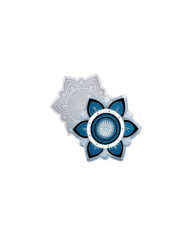 çiçek desenli dekoratif silikon kalıp - 109x109 mm-Kod:389
