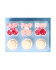 kiraz desenli dekoratif silikon kalıp - 118x80 mm -Kod:385