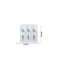 patlıcan - biber desenli dekoratif silikon kalıp - 107x106 mm-Kod:387