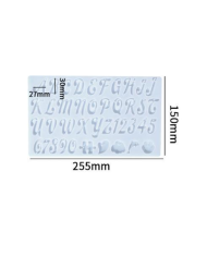 Harf Silikon Kalıp - 255x150 mm-Kod:381
