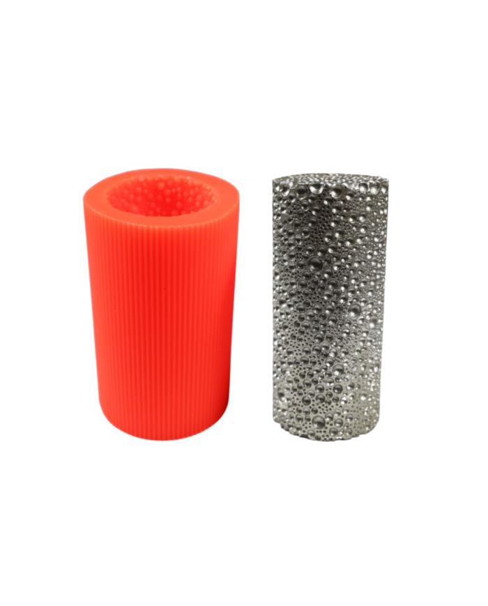 Baloncuk Desenli Silikon Mum Kalıbı M-112