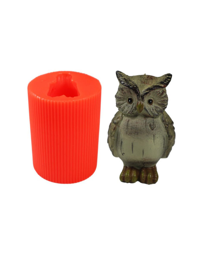 Baykuş Silikon Mum Kalıbı M-122