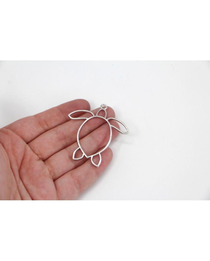 Pirinç Caretta Caretta Kolye Ucu - Bijuteri Takı