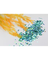 Altıgen Epoksi ve Kozmetik Pulu Glitter 5 Gr  - Mavi