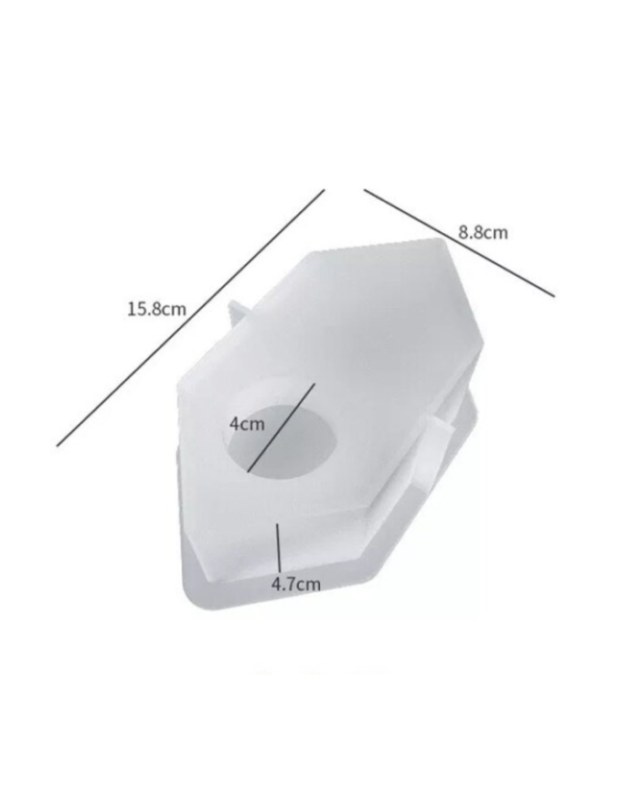 Mum Altlığı Silikon Kalıp Epoksi Döküm Kalıbı-Kod:1042B