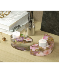 Mum Altlığı Silikon Kalıp Epoksi Döküm Kalıbı-Kod:1042B