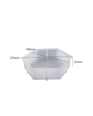 Dekoratif Silikon Kalıp Epoksi Döküm Kalıbı-Altıgen -Kod:1044