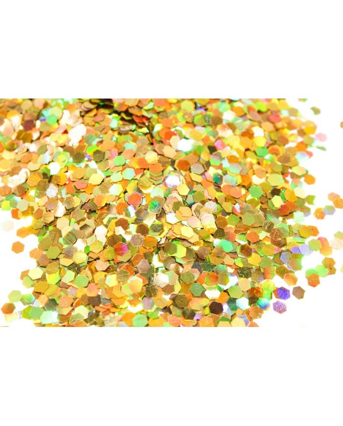 Glitter Altıgen Pul - 5 gr - sarı