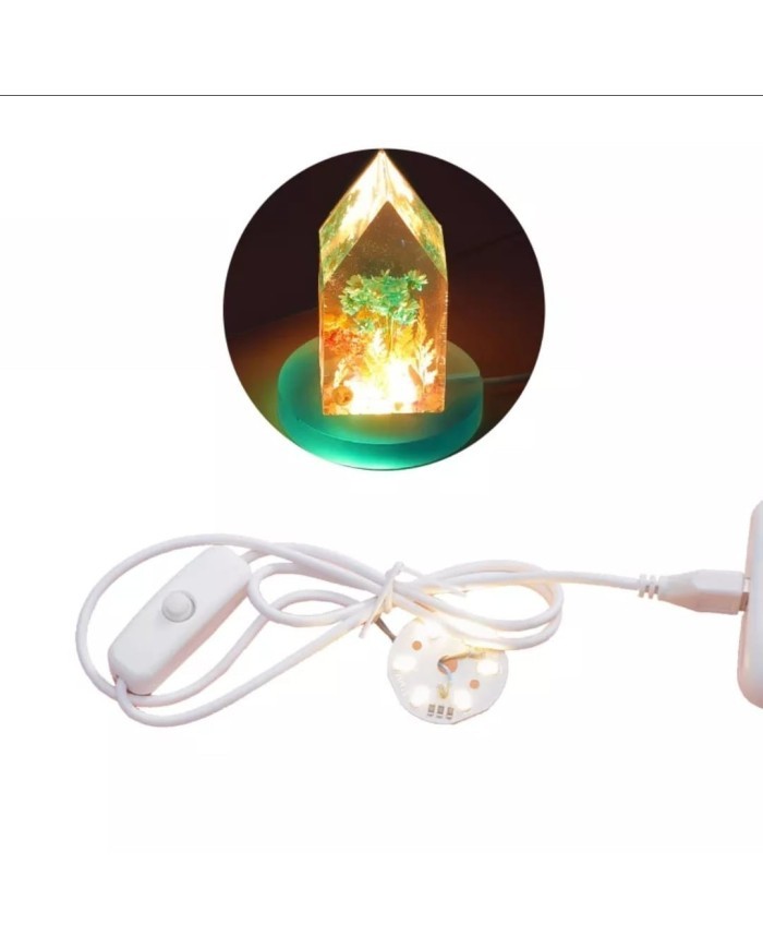 Yuvarlak Ledli Epoksi Kalıbı Altlık -Kod:397