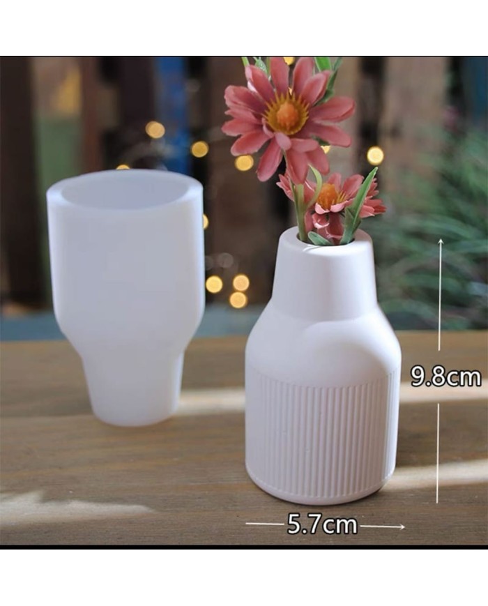 Sıska Saksı Silikon Beton Kalıbı Kod:1194