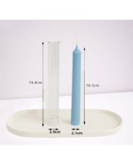 Uzun Yuvarlak Mika  Mum Kalıbı -Mika Model: