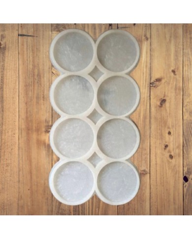 8li Bardak Altı - Hobi Silikon Kalıbı  SN25 - Kod: