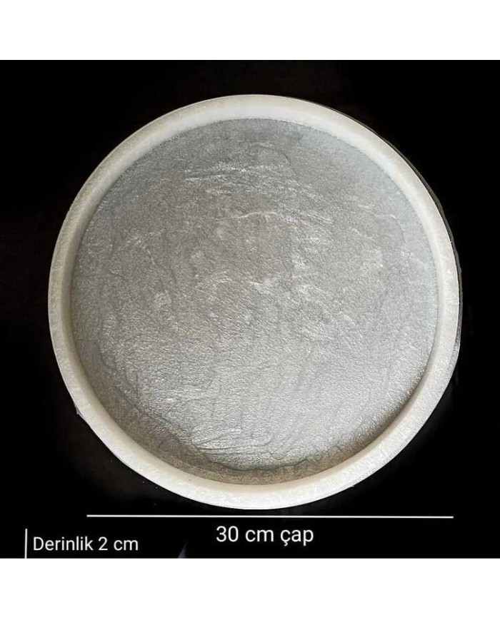 30 Cm Yuvarlak Tepsi - Hobi Silikon Kalıbı SN36 - Kod:
