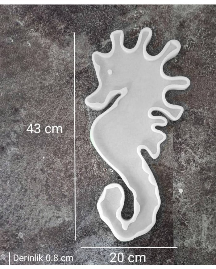 Deniz Atı  - Epoksi Reçine - Beton Silikon Kalıbı SN35 - Kod: