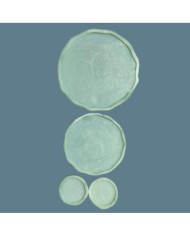 Yuvarlak Tırtıklı Tepsi, Sunum,Bardak Altlığı Seti- Hobi Silikon Kalıbı SN11 - Kod: