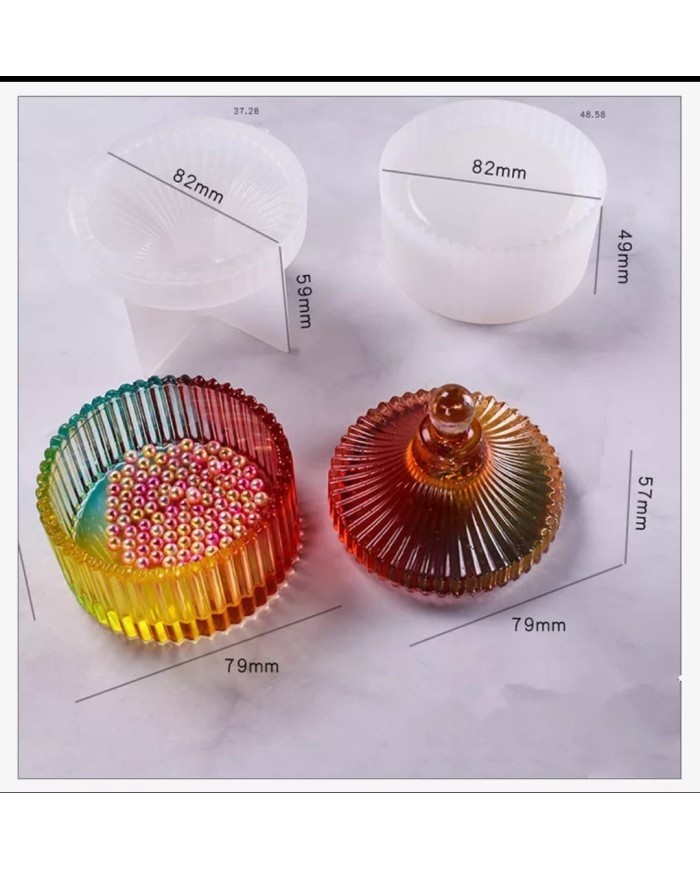 Kapaklı Şekerlik Reçine Epoksi ve Beton Kalıbı -Kod:439