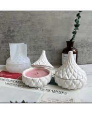 Kapaklı Şekerlik Dekoratif  Beton Kalıbı -Kod:434