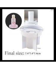 Büyük Altlı Şamdan Mum Altlığı - Hobi Silikon Kalıbı - Kod:306