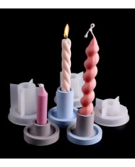 Ortanca Şamdanlık Mum Altlığı - Hobi Silikon Kalıbı - Kod:433