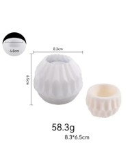 Küre Desenli Mumluk - Hobi Silikon Kalıbı - Kod:305