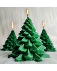 Bodur Çam Mum- Hobi Silikon Kalıbı - Model:2 -Kod:303