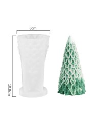 Çam Ağacı Mum- Hobi Silikon Kalıbı - Model:1 -Kod:419