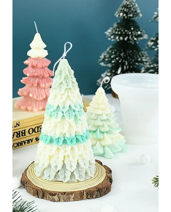 Çam Ağacı Mum- Hobi Silikon Kalıbı - Model:1 -Kod:419