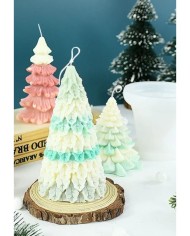 Çam Ağacı Mum- Hobi Silikon Kalıbı - Model:1 -Kod:419