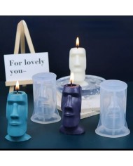 Maoi Heykel Mum- Hobi Silikon Kalıbı - Kod:1093