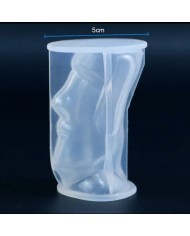 Maoi Heykel Mum- Hobi Silikon Kalıbı - Kod:1093