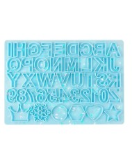 Silikon Hologramlı Harf Kalıbı - Hobi Silikon Kalıbı - Kod:458