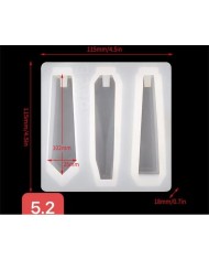 Peynir Bıçağı Silikon Seti - Hobi Silikon Kalıbı -Kod:461 /Set:8