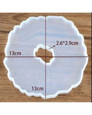 Kenar Dalgalı bardak altlığı Reçine Epoksi Kalıp -Kod:252