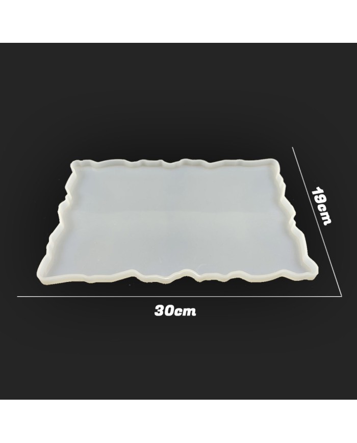 Dalgalı tepsi Epoksi Reçine ve Beton kalıbı - Büyük -Kod:201