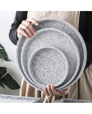 Yuvarlak tabak silikon kalıp -18 cm-Kod:1079