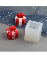 Kalpli Hediye Kutusu Mum ve Beton Kalıbı - Hobi Silikon Kalıbı -Kod:1055