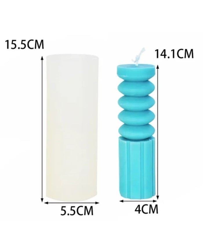 Makaron Kule Mum Kalıbı - Hobi Silikon Kalıbı -Kod:1048