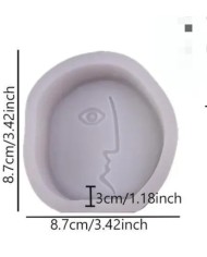 Yan Surat Mum Kalıbı - Hobi Silikon Kalıbı -Kod:514