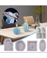 Yarım Surat Mum Kalıbı - Hobi Silikon Kalıbı -Kod:513