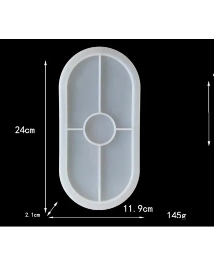 Büyük Boy Terazzo Bardak Altı Reçine Epoksi ve Beton Kalıbı - Kod:315