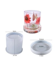 Bardak ve Altı Reçine Epoksi Silikon Kalıbı - Kod:1062