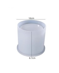 Bardak ve Altı Reçine Epoksi Silikon Kalıbı - Kod:1062