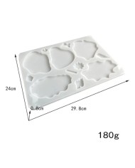 Bardak Altı 5'Li Reçine Epoksi Kalıp Model2 -Kod:310
