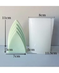 Geometrik Dağ Mum Kalıbı - Hobi Silikon Kalıbı -Kod:485